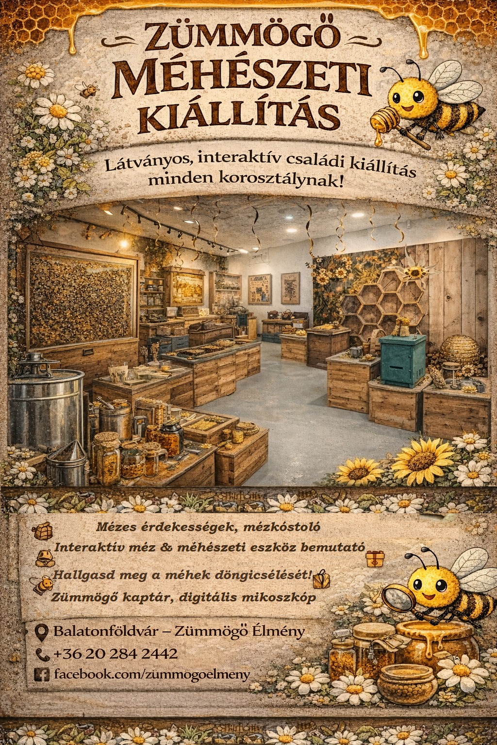 ZÜMMÖGŐ INTERAKTÍV MÉZ ÉS MÉHÉSZETI KIÁLLÍTÁS
