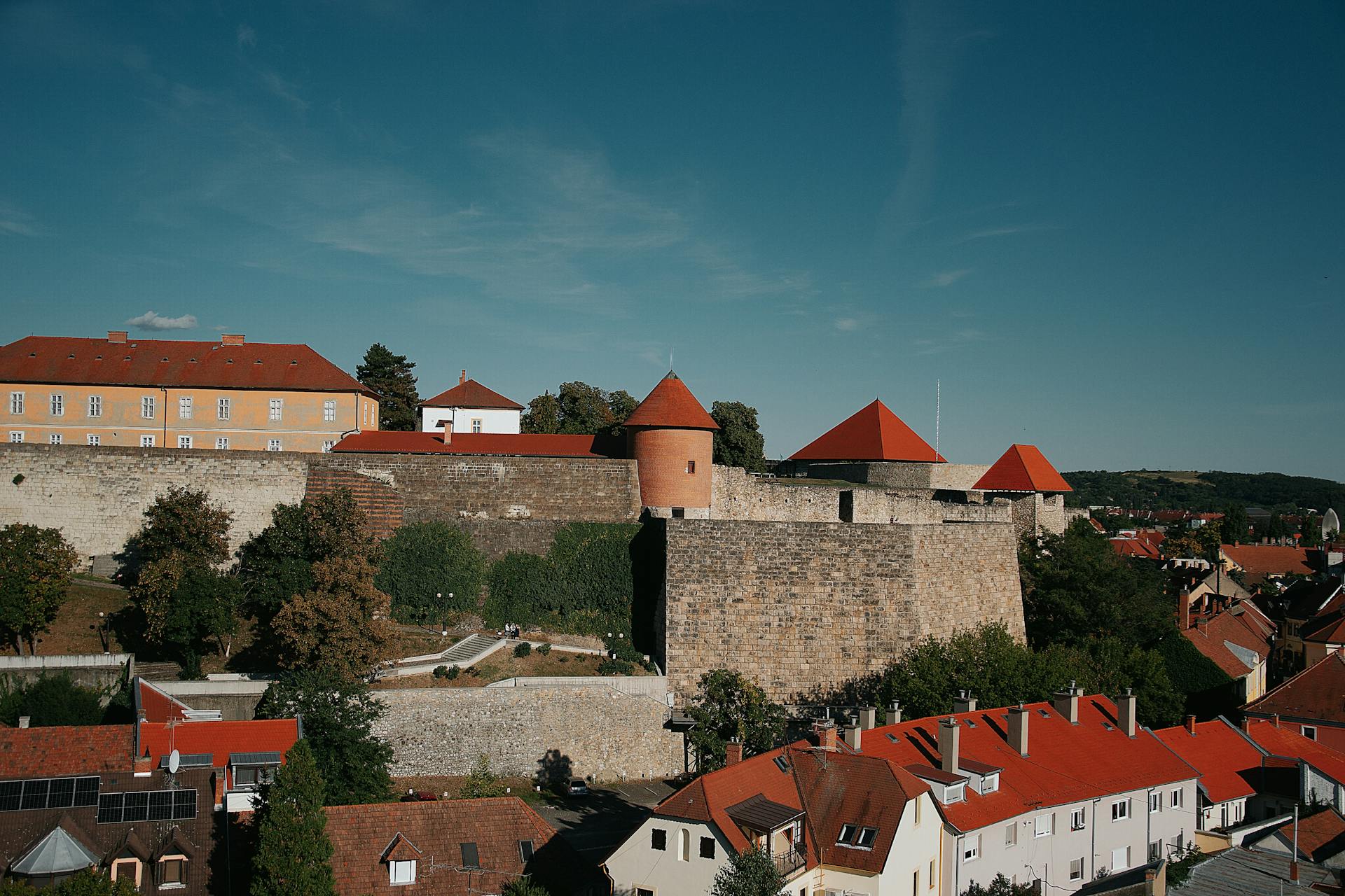 Az egri vár látképe