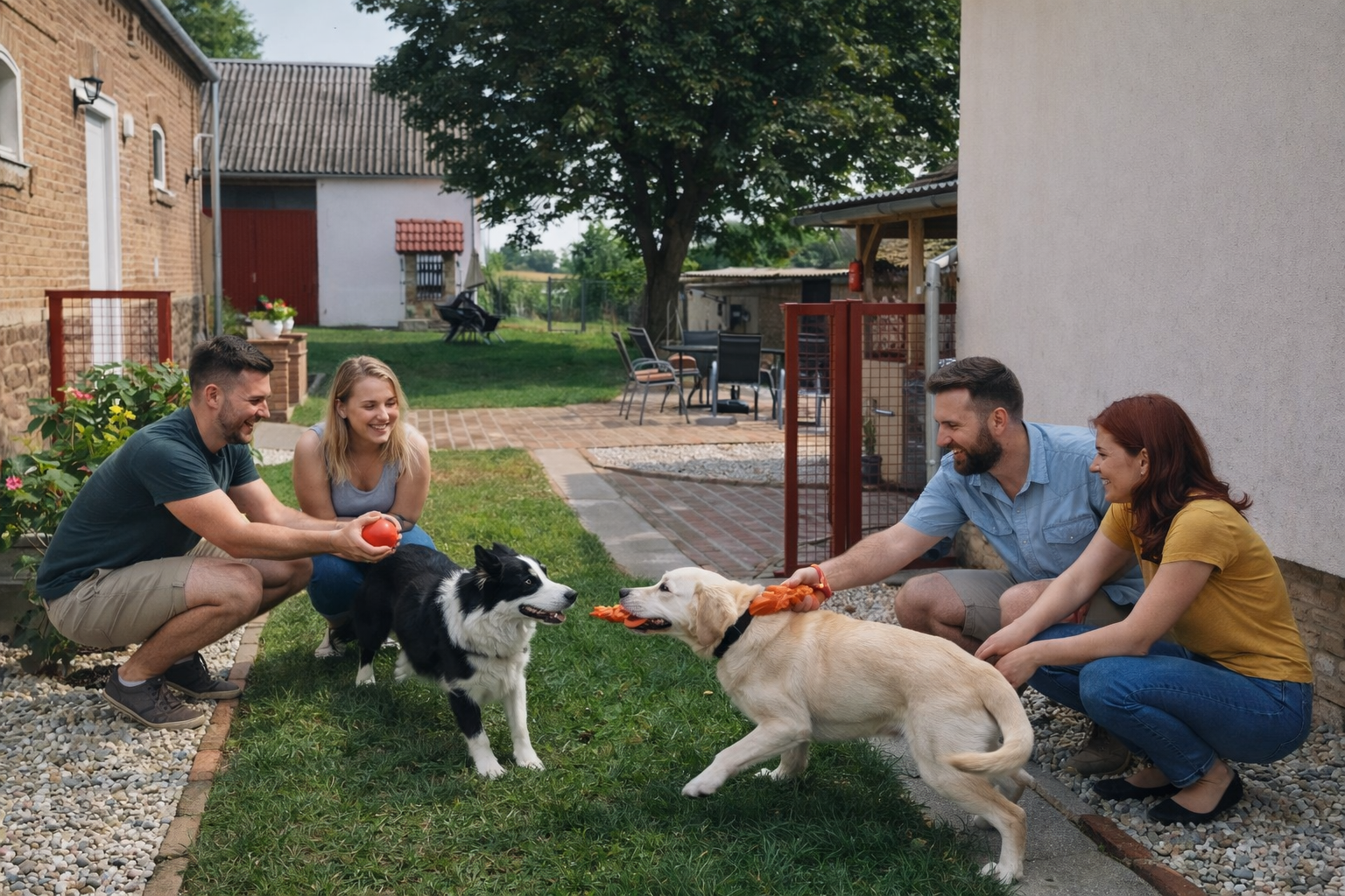 Baráti társaságoknak kutyával